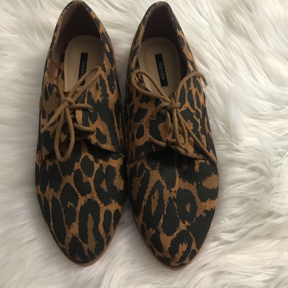 Forever 21 Cheetah Print Loafer Flats Size 9 - Picture 2 of 8